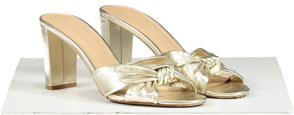Veronica Beard Metallic Ganita Knot Front Sandal UK 8 EU 41 