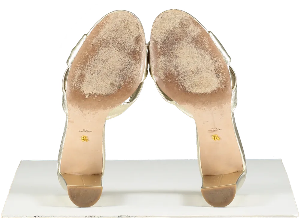 Veronica Beard Metallic Ganita Knot Front Sandal UK 8 EU 41 