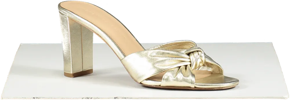 Veronica Beard Metallic Ganita Knot Front Sandal UK 8 EU 41 