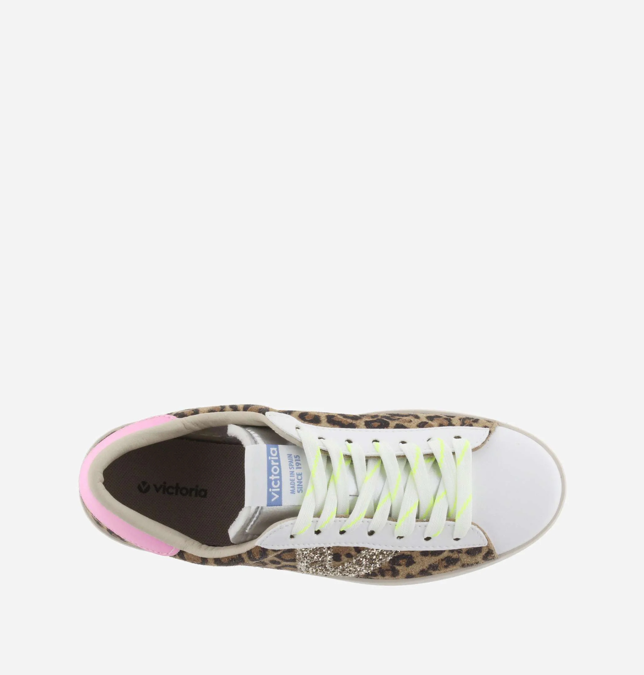 Victoria Leopard, Pink and Glitter Trainer|1126214LEO