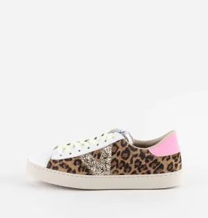 Victoria Leopard, Pink and Glitter Trainer|1126214LEO