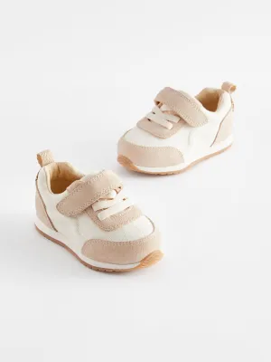White Neutral First Walker Trainers