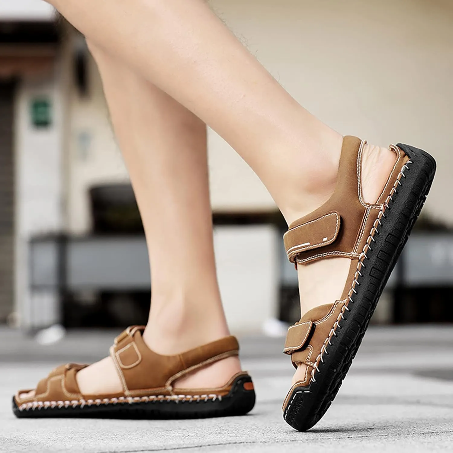 Wide Sandals For Men Size 2025 New Summer Sandals Men's Breathable Daily Sports Beach Outdoor Shoes