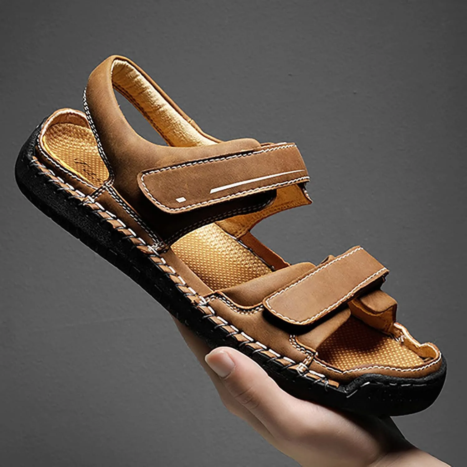 Wide Sandals For Men Size 2025 New Summer Sandals Men's Breathable Daily Sports Beach Outdoor Shoes