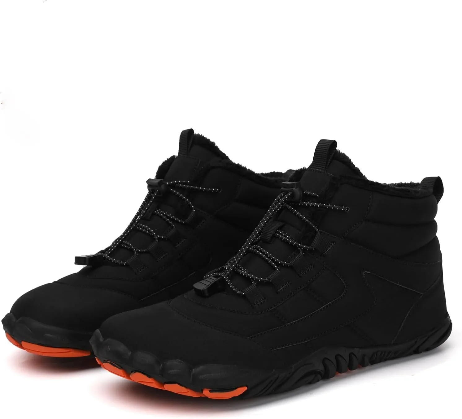 Women Barefoot Shoes Mens Minimalist Wide Toe Box Trail Runner Padded Warm Casual Hiking Cotton Shoes