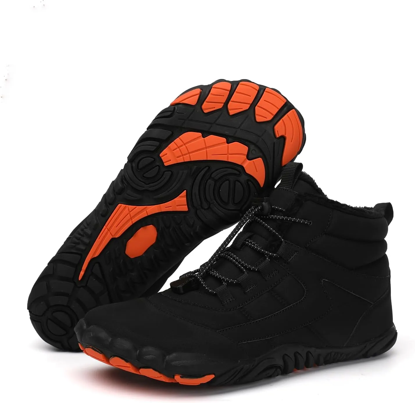 Women Barefoot Shoes Mens Minimalist Wide Toe Box Trail Runner Padded Warm Casual Hiking Cotton Shoes