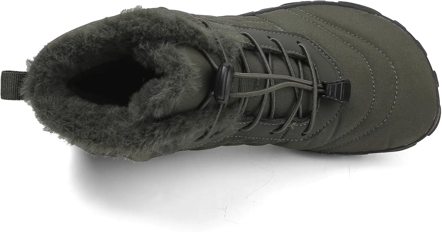 Women Barefoot Shoes Mens Minimalist Wide Toe Box Trail Runner Padded Warm Casual Hiking Cotton Shoes
