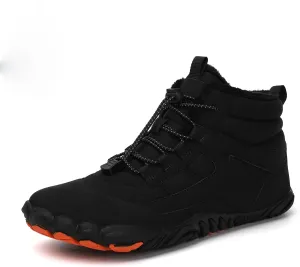 Women Barefoot Shoes Mens Minimalist Wide Toe Box Trail Runner Padded Warm Casual Hiking Cotton Shoes