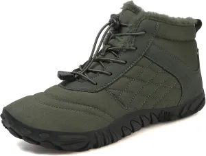 Women Barefoot Shoes Mens Minimalist Wide Toe Box Trail Runner Padded Warm Casual Hiking Cotton Shoes