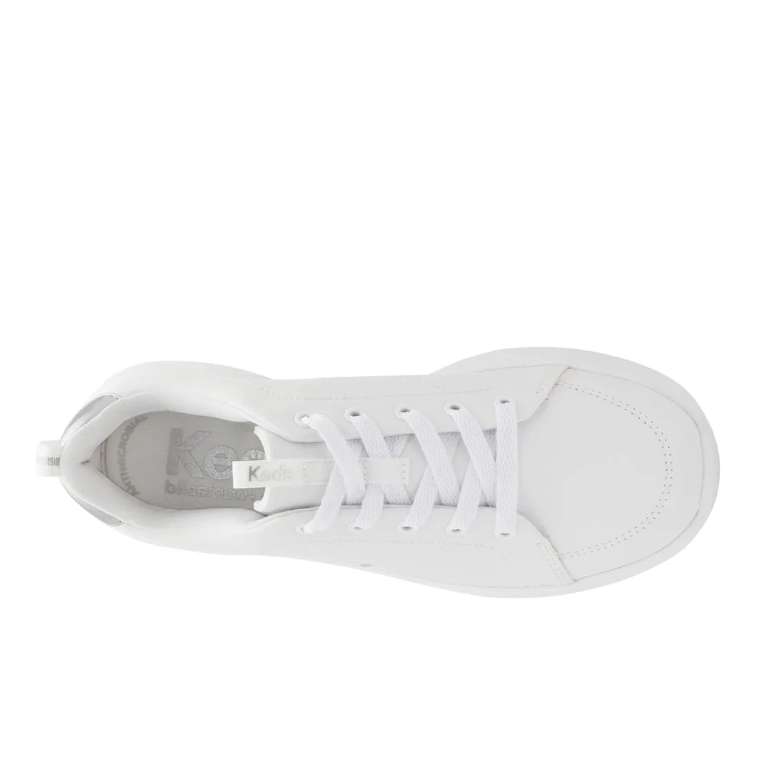 Women's Blisswalk Lace Pu Sneaker White/Silver (WF68501-BLISLC6110)