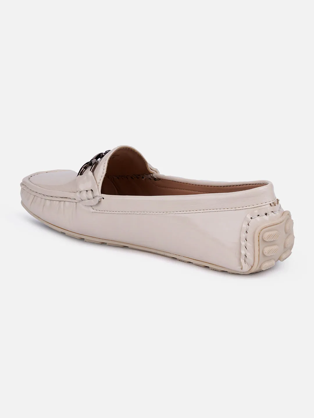 Women's Cream Soft & Flexy Loafers (IU2006)