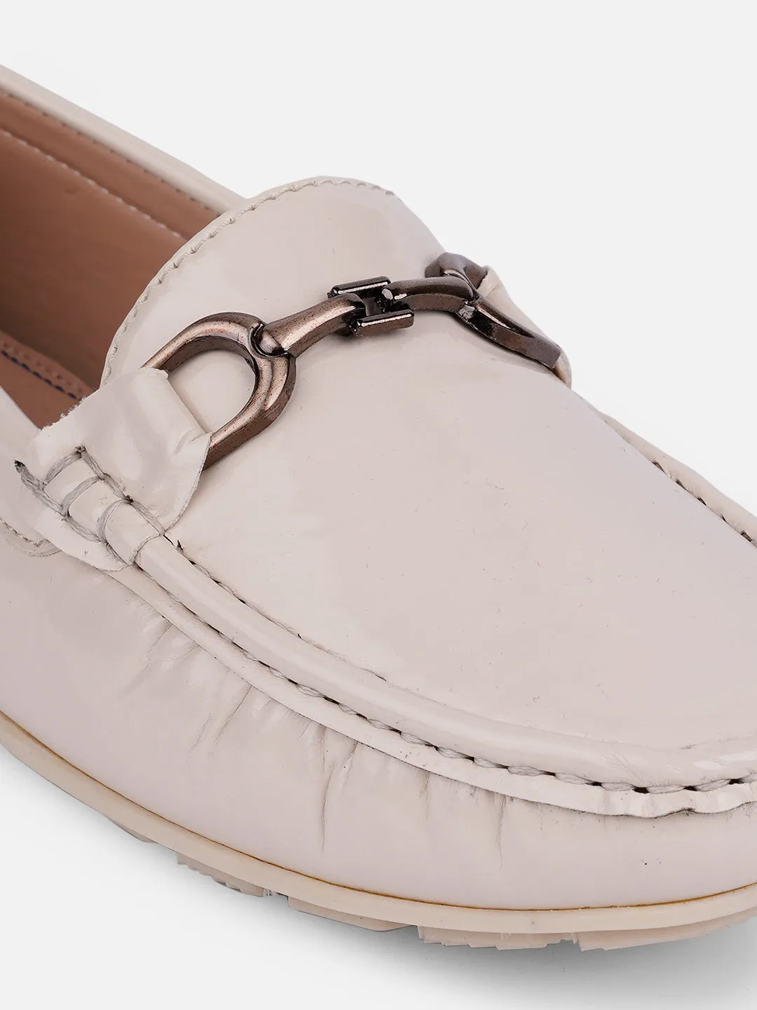 Women's Cream Soft & Flexy Loafers (IU2006)
