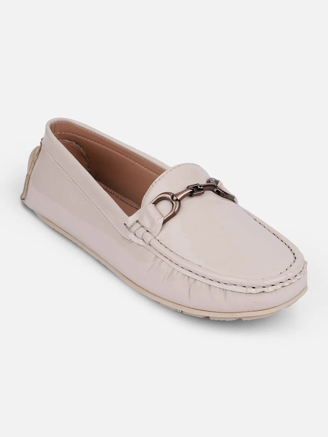 Women's Cream Soft & Flexy Loafers (IU2006)