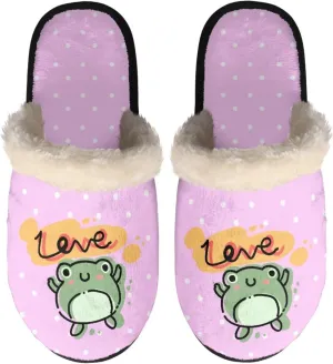 Womens Fuzzy Memory Foam Slippers, Cozy Plush Home Slippers Warm Memory Foam Shoes Home Bedroom Shoes Slippers for Women Men