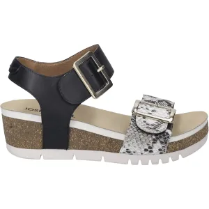 Women's Josef Seibel Quinn 02 Black Snake