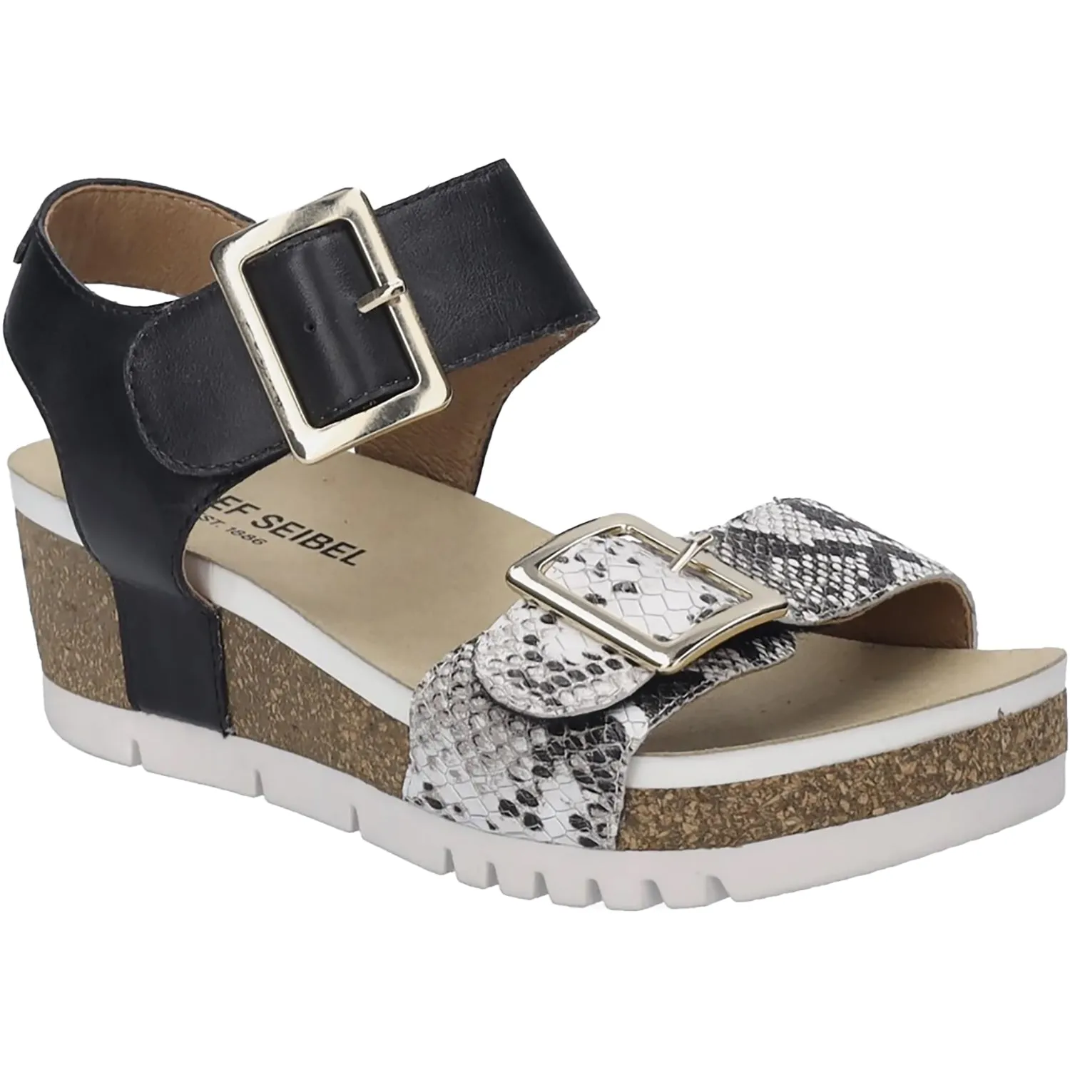 Women's Josef Seibel Quinn 02 Black Snake