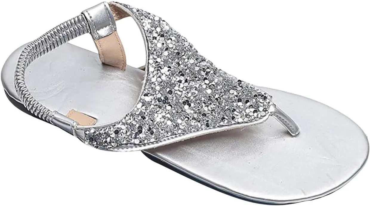 Womens Sandals Shoes Walking Sandal Non Slip Casual Summer Beach Shoes Dress Women's Fashion Flip Flop