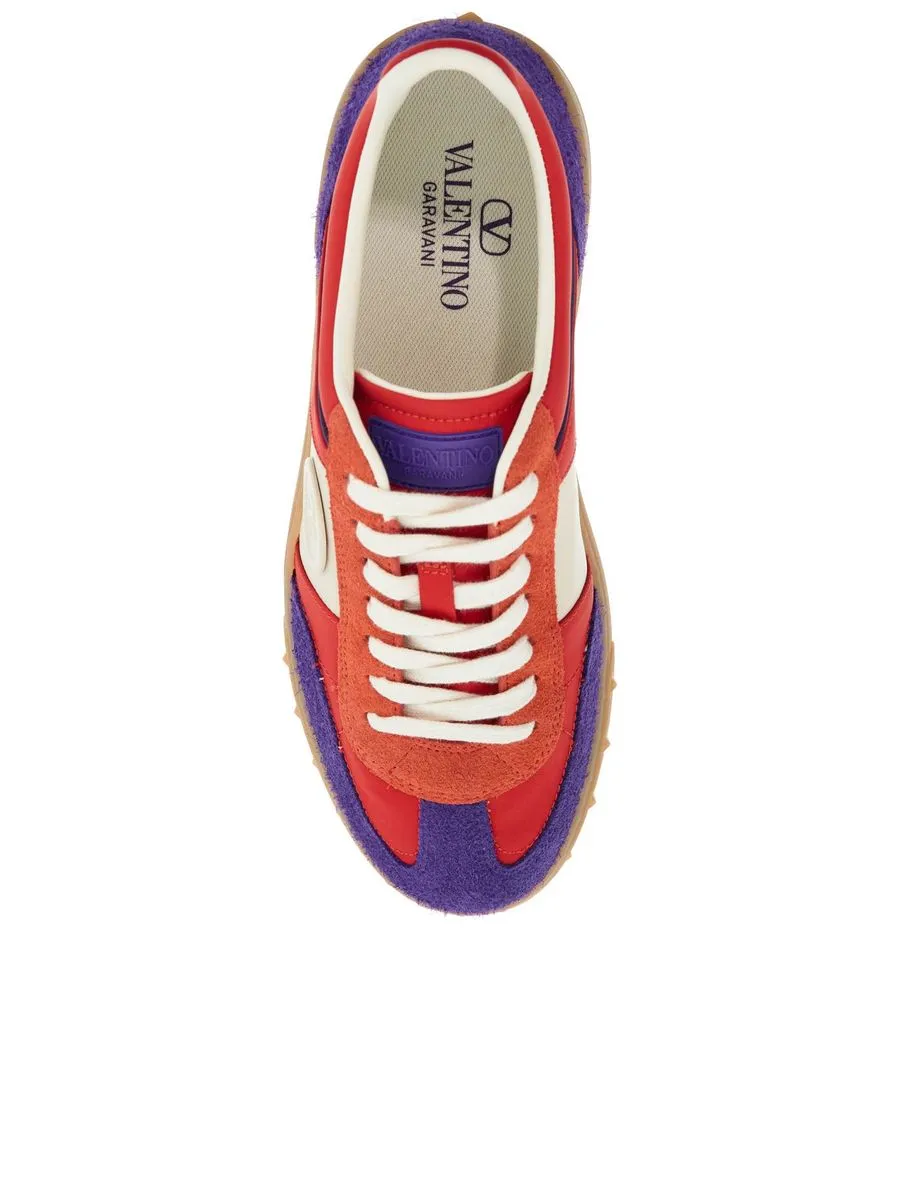 Womens Sneakers in Polyester And Suede