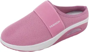 Womens Summer Breathable Mesh Slippers Lightweight Slip On Clog with Arch Support Soft Cushion Nursing Shoes