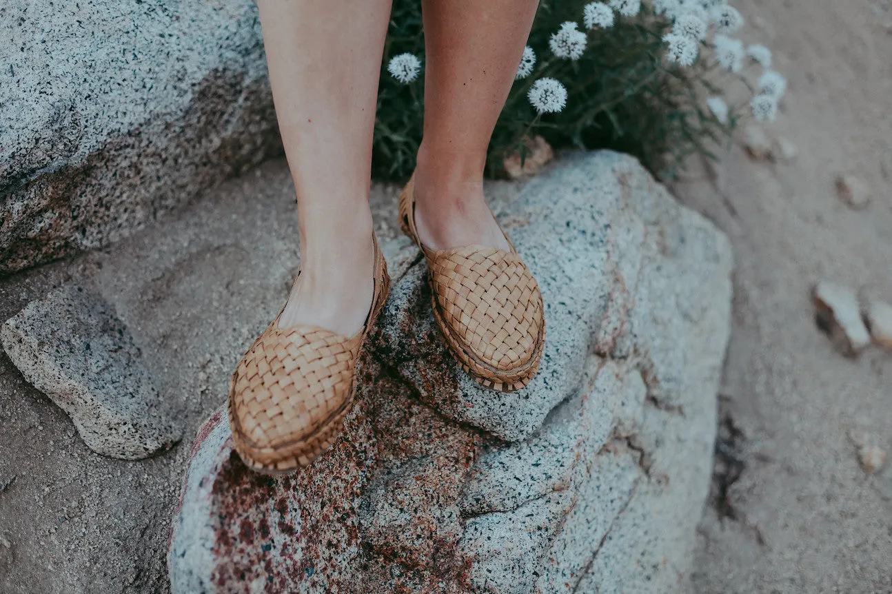 Women's Woven Shoe in Honey   No Stripes