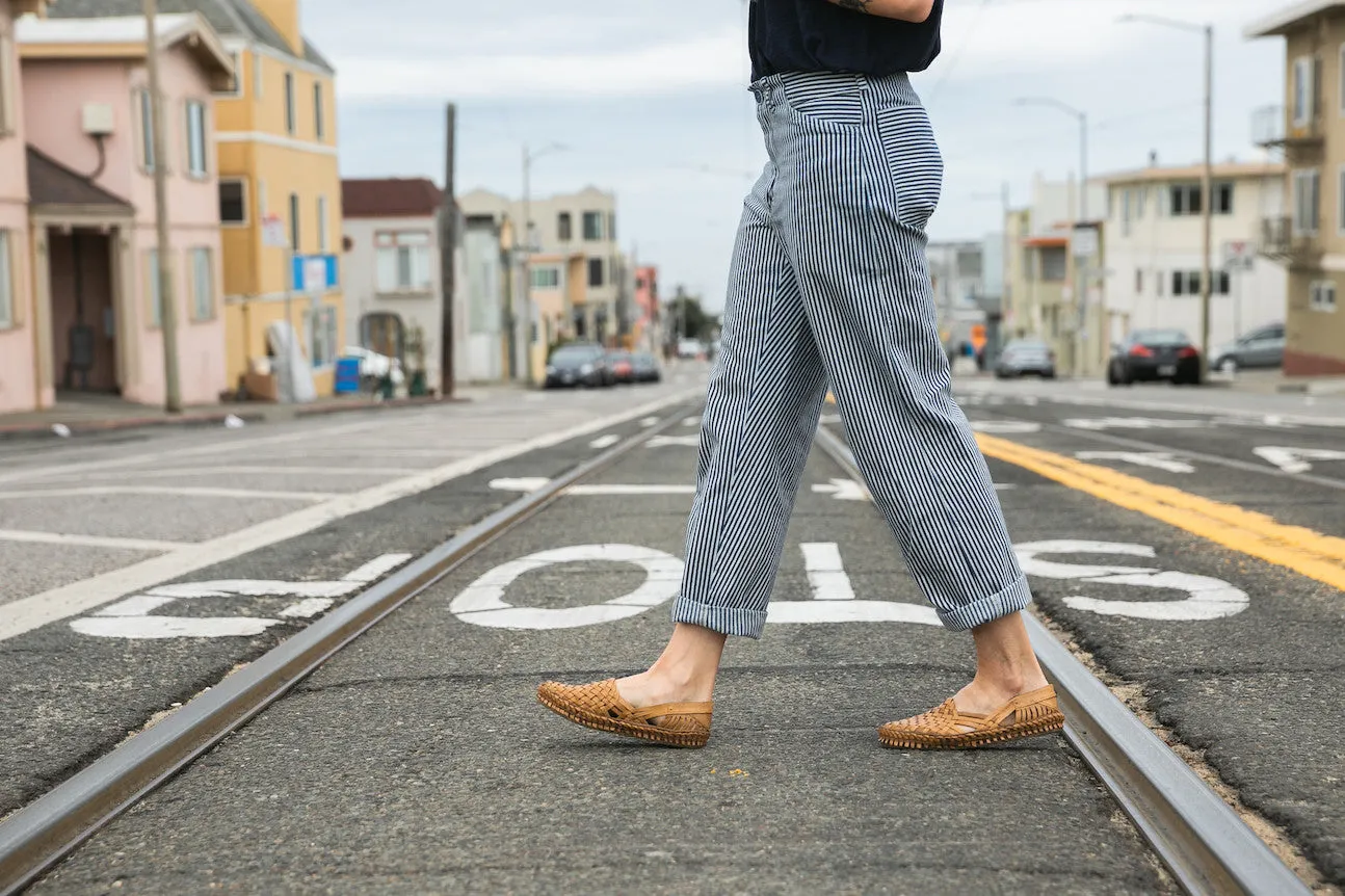 Women's Woven Shoe in Honey   No Stripes