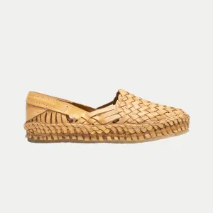 Women's Woven Shoe in Honey   No Stripes
