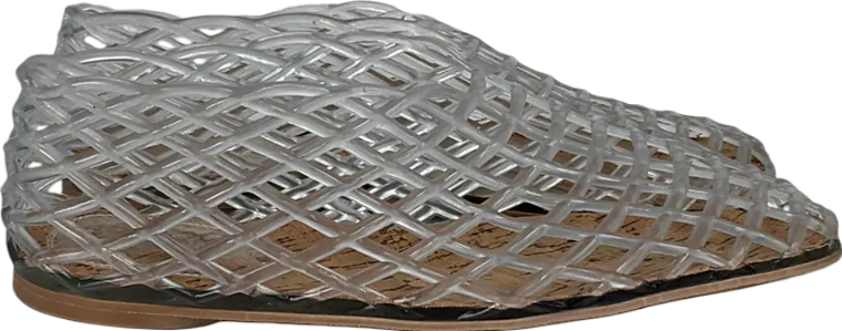 yagelinna Beige Jelly Mesh Flats UK 7 EU 40 