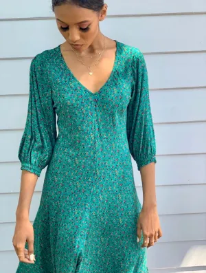 Zoe Vintage Green Dress