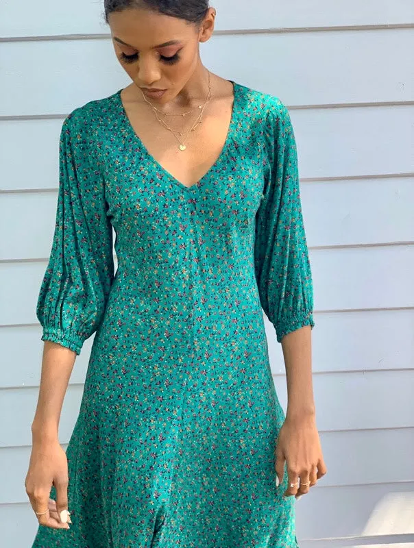 Zoe Vintage Green Dress