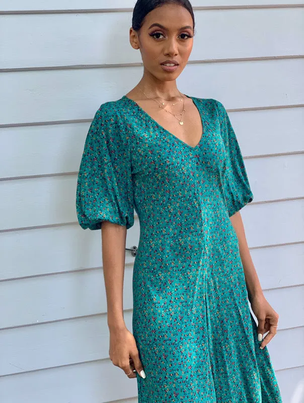 Zoe Vintage Green Dress