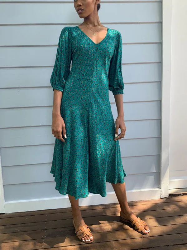 Zoe Vintage Green Dress