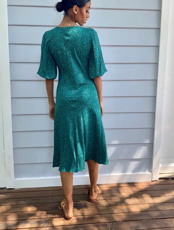 Zoe Vintage Green Dress