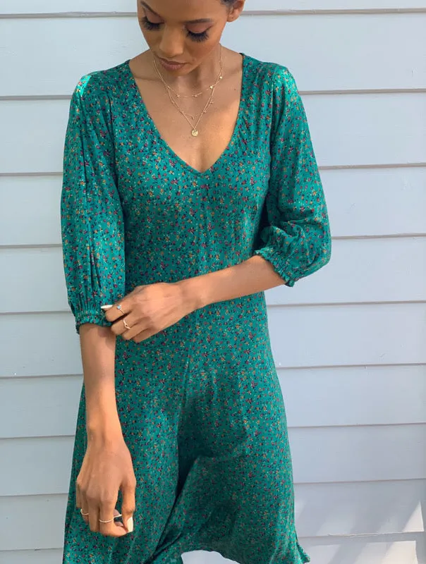 Zoe Vintage Green Dress