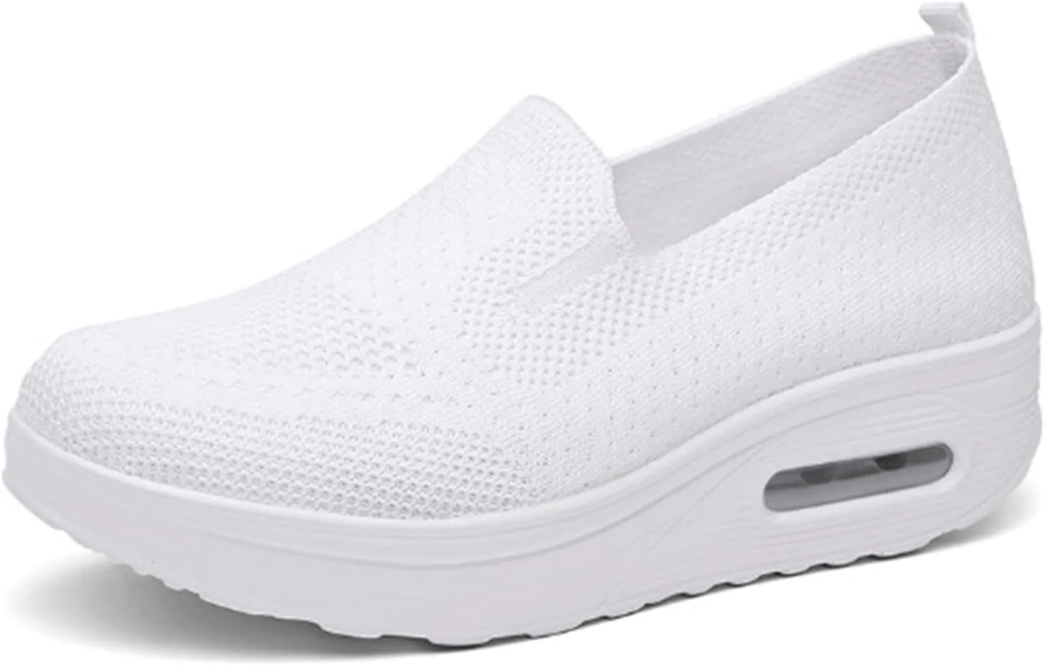 ZWRXW Diabetic Walking Shoes for Women Slip On Walking Running Shoes Slip-On Orthopedic Shoe with Arch Support Knit Upper Lightweight Sneaker for Swollen Feet Neuropathy,Plantar Fasciitis